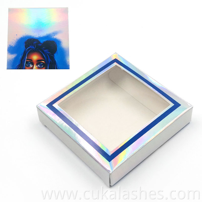 Holographic Eyelash Packaging